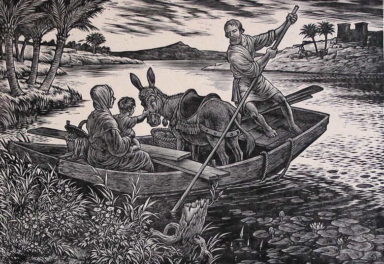 De Heilige Familie, de overtocht